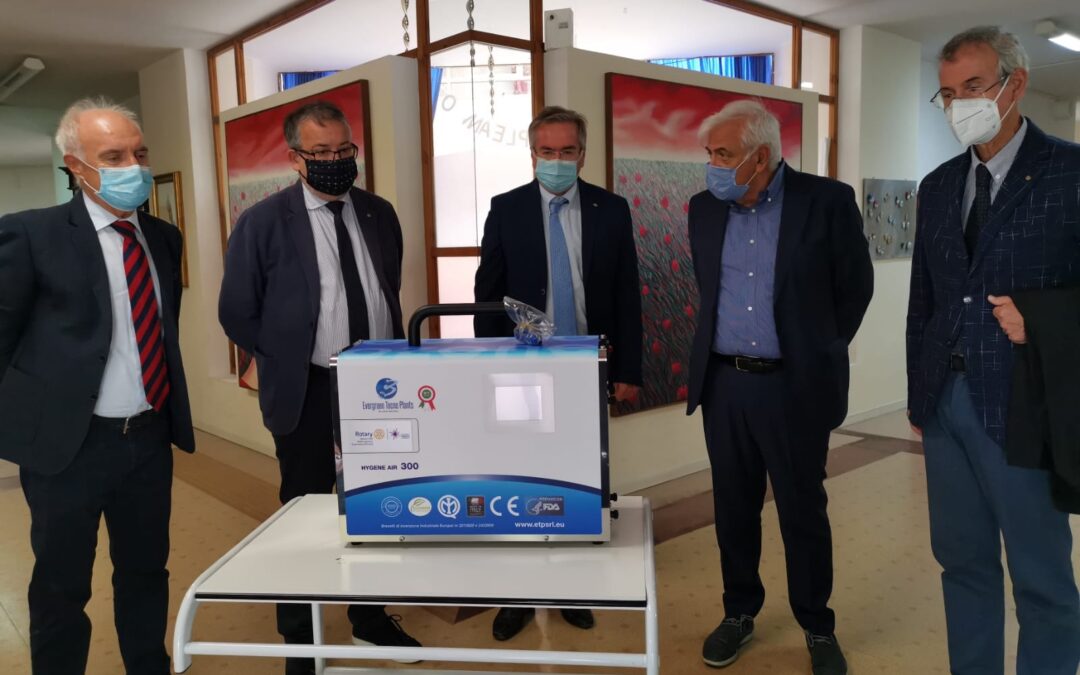 Il Rotary dona un sanificatore di ambienti alla Casa di riposo Don Carlo Pistilli di Campobasso